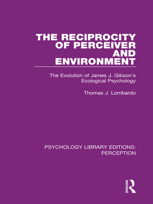 cover image of The Reciprocity of Perceiver and Environment